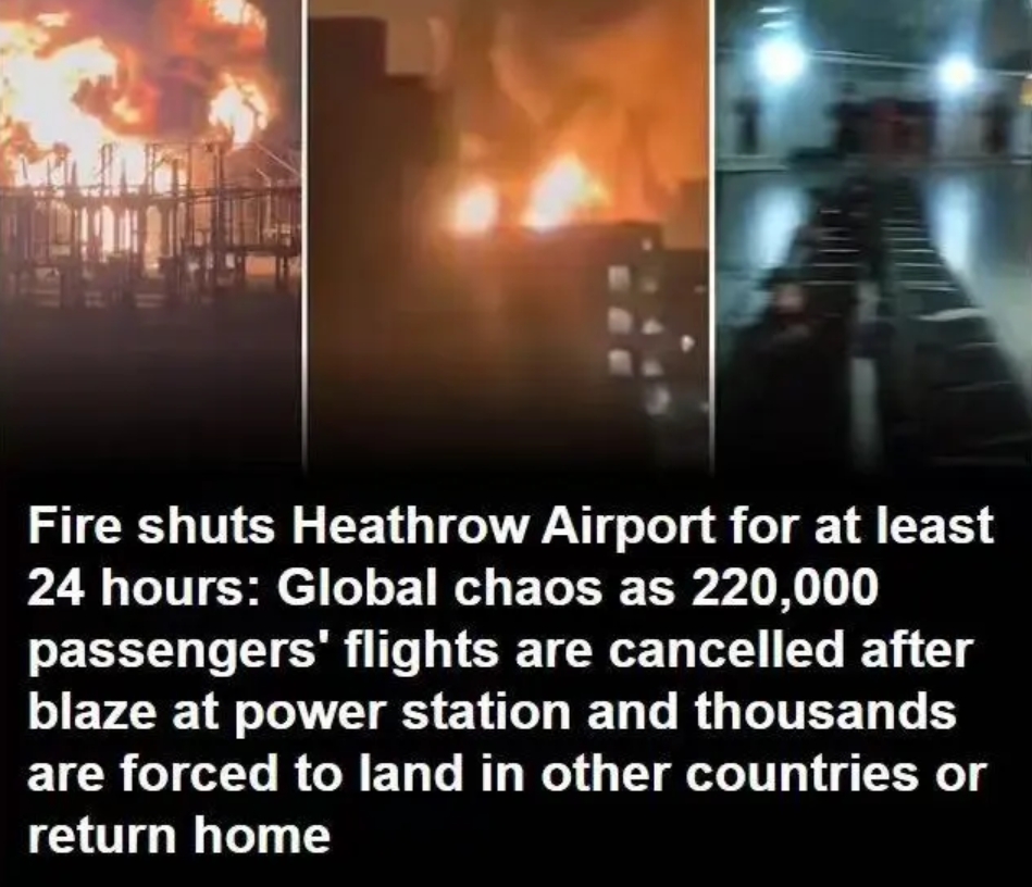 东浩物流新闻：伦敦希思罗机场火灾致货运延误，英国空运及国际物流面临挑战